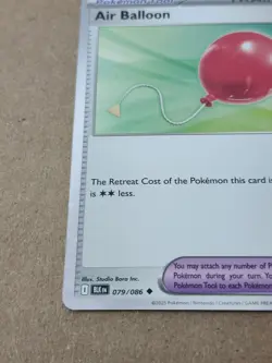 Air Balloon 079/086 Pokemon Play Stamp Prize Pack Holo Black Bolt NM - Image 4