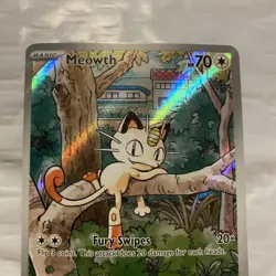 Pokemon Meowth 106/094 – Phantasmal Flames – English IR (Illustration Rare) - Image 3