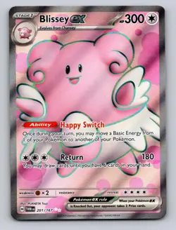 Blissey ex - 201/167 Ultra Rare Twilight Masquerade Pokemon Holo NM - Image 1