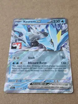 Kyurem ex 028/086 Pokemon Prize Pack Play Stamp Black Bolt NM - Image 1