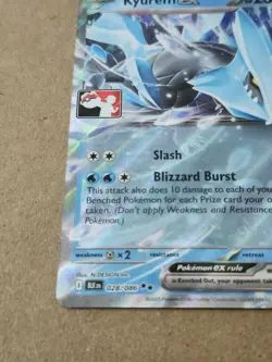 Kyurem ex 028/086 Pokemon Prize Pack Play Stamp Black Bolt NM - Image 4