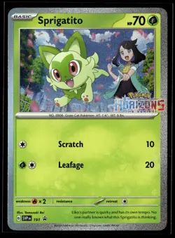 Sprigatito 191 Holo Promo Scarlet & Violet Promo Pokemon NM/M - Image 1