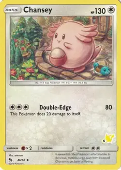 Chansey - 46/68 (#5 Pikachu Stamped) 046/068 P Battle Academy LP Pokemon - Image 4