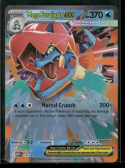 Mega Feraligatr ex 036 Holo P ME: Mega Evolution Promo NM/M Pokemon - Image 1