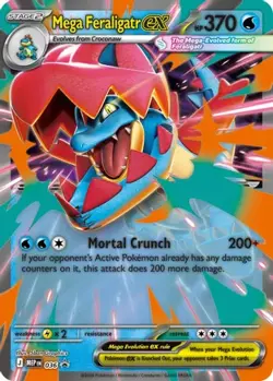 Mega Feraligatr ex 036 Holo P ME: Mega Evolution Promo NM/M Pokemon - Image 4