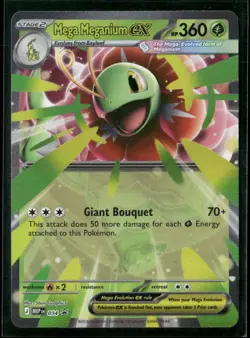 Mega Meganium ex 034 Holo P ME: Mega Evolution Promo NM/M Pokemon - Image 1