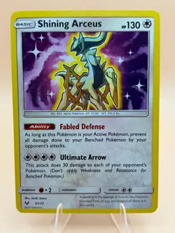 Shining Arceus 57/73 Rare Shining Shining Legends Pokemon Near Mint - Image 1