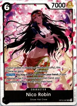 Nico Robin SR Legacy of the Master OP12-087 NM - One Piece TCG - Image 1