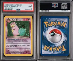 2000 Pokemon Dark Slowbro - Team Rocket 1st Edition Holo Rare #12 - PSA 9 MINT - Image 3