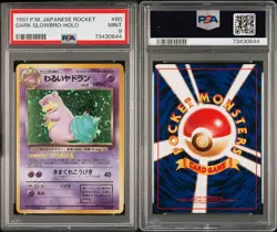 1997 Pokemon Japanese Rocket #80 Dark Slowbro - HOLO PSA 9 MINT - Image 3