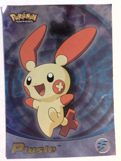 Pokemon Plusle Topps Advanced Foil #63 Damaged - Image 1