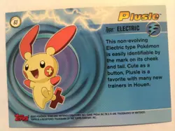 Pokemon Plusle Topps Advanced Foil #63 Damaged - Image 2