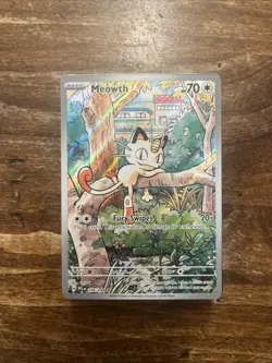 POKEMON! PHANTASMAL FLAMES! MEOWTH! ILLUSTRATION RARE! FULL ART! 106/094 - Image 1
