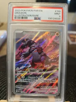 Pokemon TCG Groudon Illustration Rare Paradox Rift - Image 1