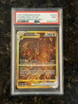2023 Pokemon Sword & Shield Crown Zenith Secret GG69 Giratina VSTAR PSA 9 - Image 1