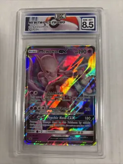 2019 Pokemon Mewtwo GX Promo #sm196 HGC 8.5 (sb4) - Image 1
