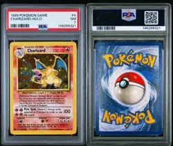 1999 POKEMON BASE SET UNLIMITED #4 CHARIZARD-HOLO PSA 7 - Image 3