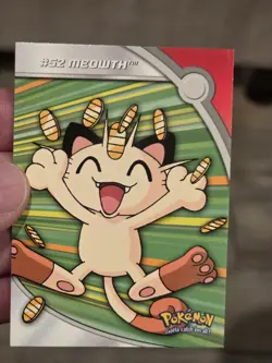 Topps Pokemon Tv Animation Series Heroes And Villains Meowth Hv9 NM - Image 1