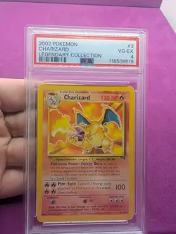2002 POKEMON LEGENDARY COLLECTION #3/110 CHARIZARD PSA 5 - Image 1