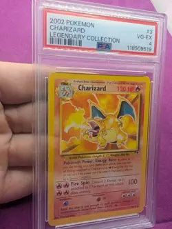 2002 POKEMON LEGENDARY COLLECTION #3/110 CHARIZARD PSA 5 - Image 2