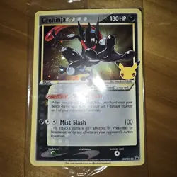 Pokemon TCG Greninja Gold Star SWSH144 - Celebrations Black Star Promo - Sealed - Image 1