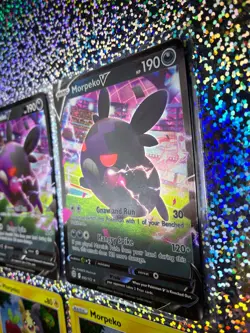 Pokemon TCG: Ultra Rare 095/172 Morpeko V; Cosmos Holo Promo SWSH031 Morpeko - Image 3