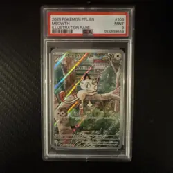 2025 POKEMON PFL EN-PHANTASMAL FLAMES ILLUSTRATION RARE #106 MEOWTH PSA 9 - Image 1