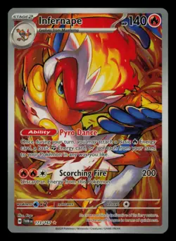 Infernape 173/167 Illustration Rare Twilight Masquerade Pokemon Near Mint - Image 1