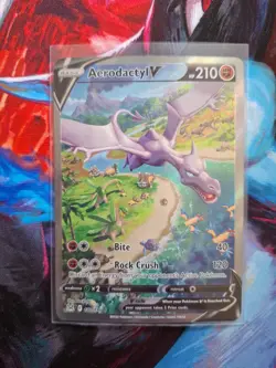 Pokemon TCG Aerodactyl v 180/196 Lost Origin Alt Art Holo Rare NMCondition - Image 1