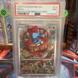 2025 Pokemon Mega Evolution Lucario ETB Pokemon Center Riolu 010 - Image 1