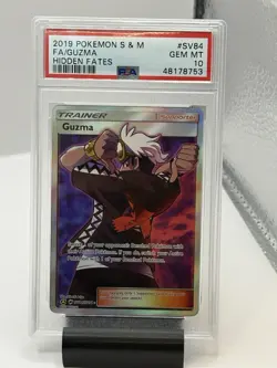 2019 Pokemon Guzma Full Art Hidden Fates SV84/SV94 PSA 10 GEM MINT - Image 1