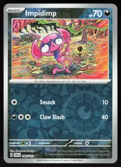 Impidimp 94/142 Common Stellar Crown Pokemon Near Mint - Image 1
