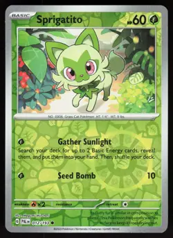 Sprigatito 012/193 Common Paldea Evolved Pokemon Reverse Holo Near Mint - Image 1