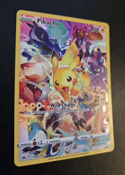 Pikachu (Secret) 160/159 SWSH: Crown Zenith Holo Pokemon - Image 2