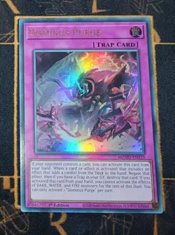 YUGIOH Dominus Purge (MZMU-EN125) Ultra Rare 1st Edition Near Mint - Image 1