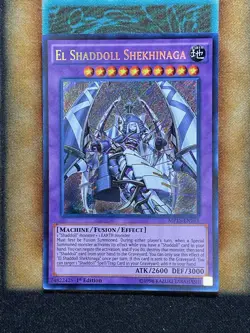 Yugioh El Shaddoll Shekhinaga MP15-EN161 Secret Rare 1st Ed NM - Image 1