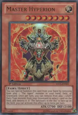 Yugioh! LP Master Hyperion - SDLS-EN001 - Ultra Rare - 1st Edition Lightly Play - Image 1