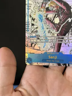 One Piece English OP06-119 Sanji Manga Alternate Art Secret Rare - Image 1