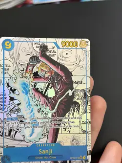 One Piece English OP06-119 Sanji Manga Alternate Art Secret Rare - Image 3