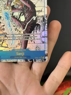 One Piece English OP06-119 Sanji Manga Alternate Art Secret Rare - Image 4