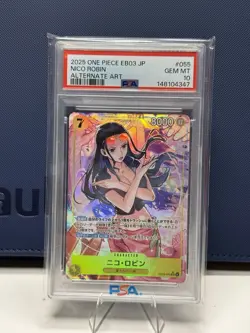 Nico Robin (055) (Alternate Art) EB03-055 JP PSA 10 - Image 1