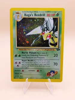 2000 Koga's Beedrill Gym Challenge Holo Rare No. 9/132 Pokemon Card - Image 1