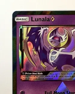 Lunala Prism Star - 62/156 - SM Ultra Prism Holo Rare Pokemon Card - NM/M - Image 3