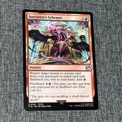 U 0159 Sorceress's Schemes Sorcery Final Fantasy NM Card MTG FIN FFVIII Non Foil - Image 1
