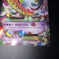 Pokemon M Gengar EX XY166 Mega Evolution Promo Holo Psychic HP210 Card - Image 2