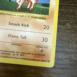 Ponyta 1st Shadowless 60/102 Base Set Regular LP - Pokemon Card - Image 4