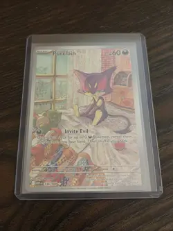 Pokemon Purrloin 136/086 Sv: White Flare Holo Illustration Rare Card 60HP l - Image 1