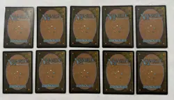 Magic The Gathering TMNT SURGE FOIL Pizza & Roof Top Land Set 10 Card Lot - Image 4