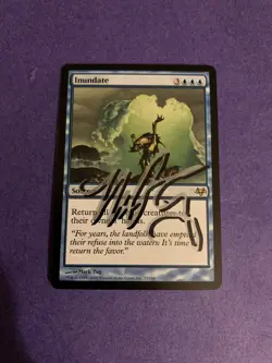 MTG Magic Inundate Signed Artist Proof X1 Eventide Mark Zug - Image 1