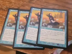 4x MTG Magic The Gathering Card Read the Runes Onslaught Vintage Blue Rare Set - Image 1